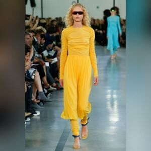 EMILIO Pucci Runway yellow skirt with underskirt 10 BNWT